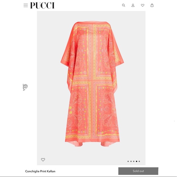 Emilio Pucci Dresses & Skirts - **SOLD** Emilio Pucci Kaftan, NWT, One Size